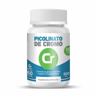Picolinato De Cromo 500mg 60 cápsulas  GENATURE ORIGINAL em Oferta na Shopee