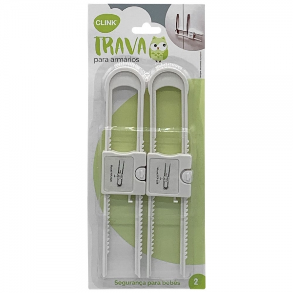 Trava de Segurança para Armário Kit com 2 peças