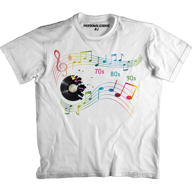 Camiseta ANOS 80 - LP FLASHBACK ANOS 70 80 90