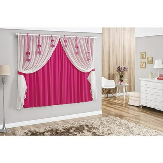 Cortina para sala e quarto Catarina de 2,50m X 1,70m