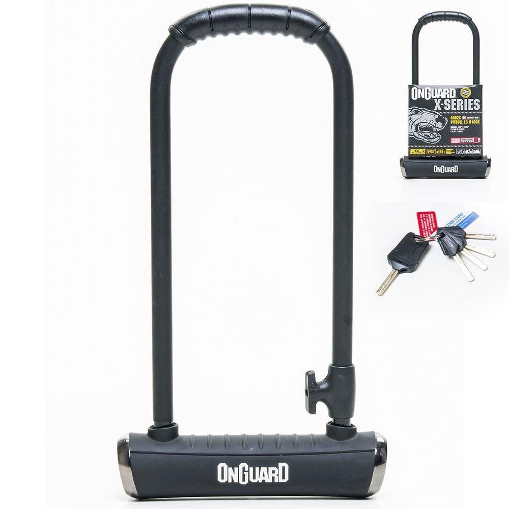 Cadeado Onguard Pitbull Ls 8002 U-lock Chave Bicicleta Moto