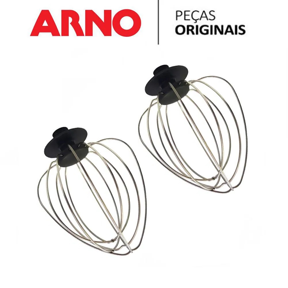 02 Batedores Preto Massa Leve para Batedeira Planetária Arno Deluxe SX-31 Original