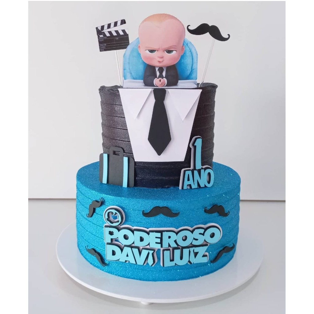 Topo de Bolo Personalizado Poderoso Chefinho/Topper de Bolo Poderoso Chefinho/ Topo em camadas
