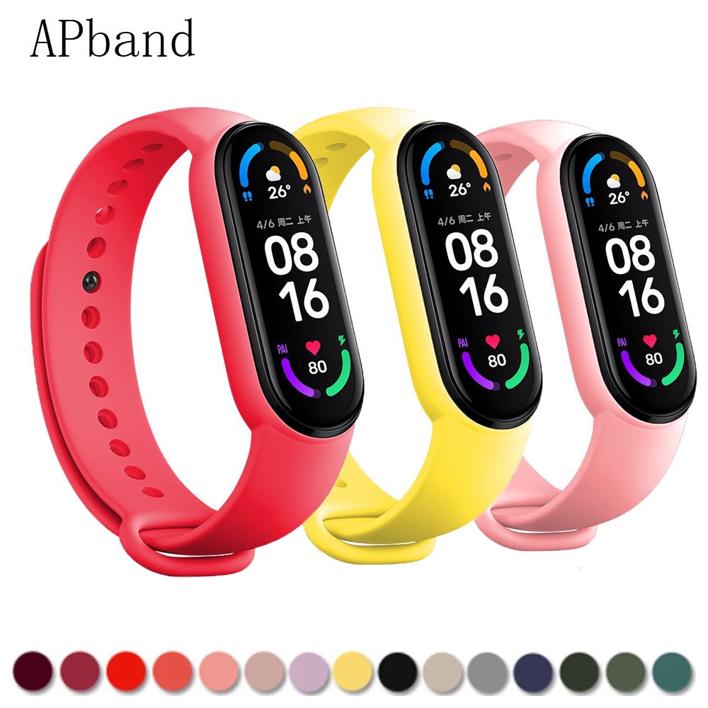 Para Xiaomi mi band 7 6 5 4 3 Pulseira De Silicone Esportiva 3 4 5 6 7 Miband4 miband 5 Substituição