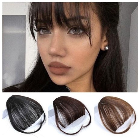 Presilha De Cabelo Feminina Com Franja Falsa/Extensão em Oferta na Shopee