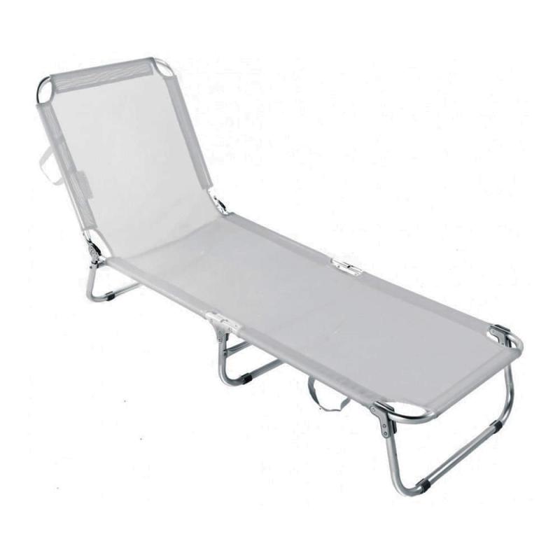 Cadeira Espreguiçadeira Praia Piscina Textilene Branca BEL em Oferta na Shopee