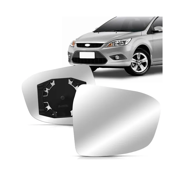 Lente Retrovisor Focus 09 10 11 12 13 Com Base