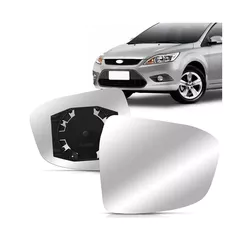 Lente Retrovisor Focus 09 10 11 12 13 Com Base