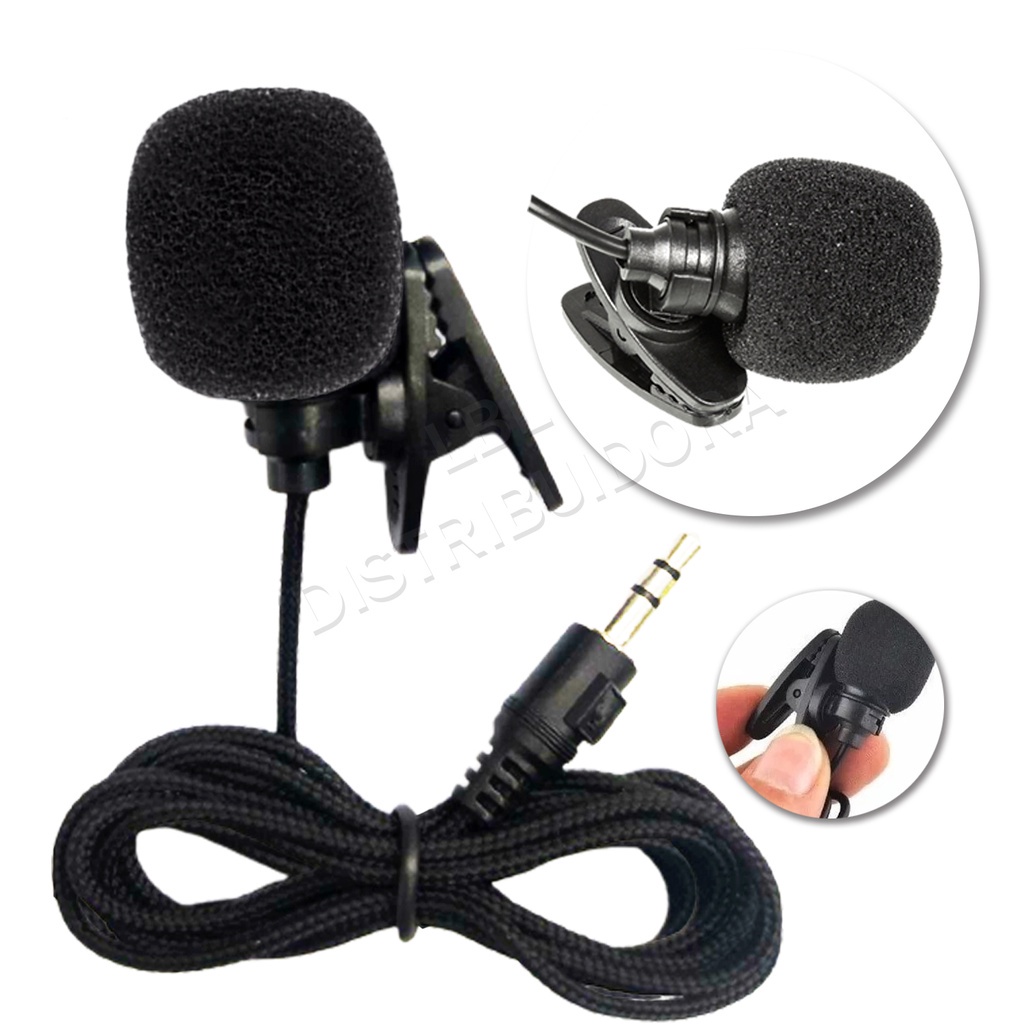 Microfone De Lapela Para Celulares E Computadores P3-Lelong