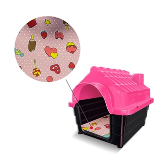 Casa Casinha Cachorro Gato Pets Cão Plástica N3 Com Colchão Porte Pequeno Desmontável Resistente em Oferta na Shopee