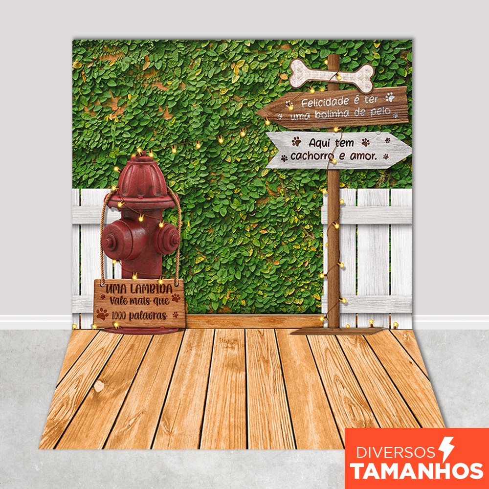 Fundo Fotográfico Pet Shop Cenário Jardim Painel para Foto Sublimado Em Tecido 1,20x1,70m em Oferta na Shopee