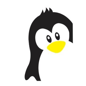Adesivo pinguim de geladeira