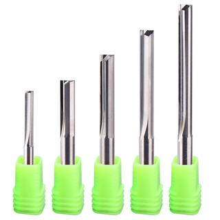 1pcs Fresa De 4mm 6mm Haste 2 Flauta De Tungstênio Carboneto CNC Roteador Bit Gravação De Bits Ranhuras Reta Cortador