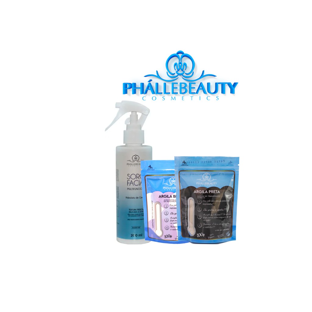 Kit Soro Facial e Argilas PhálleBeauty em Oferta na Shopee