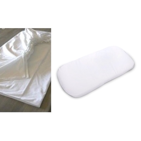 02 Lençol  para Colchonete Colchão de carrinho tipo moisés 35x70 kit com 02 peças