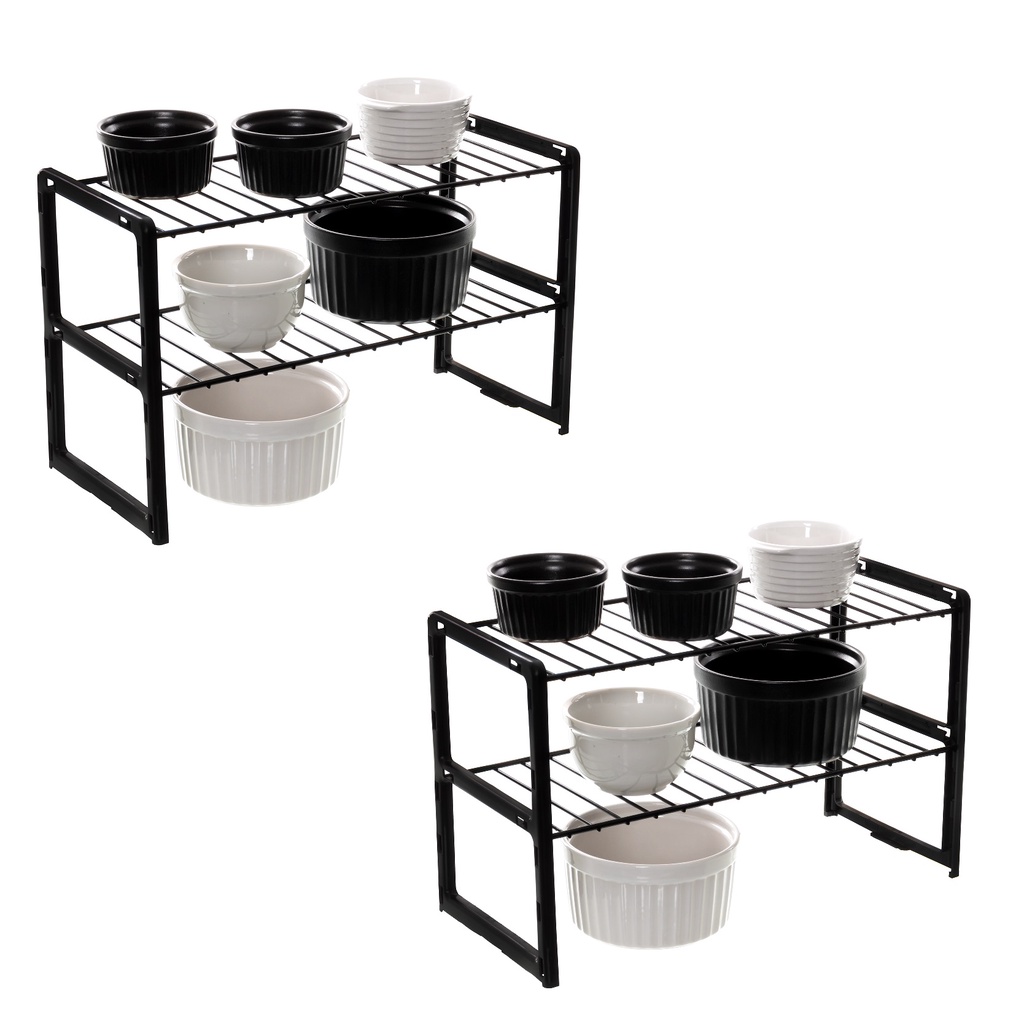 Kit 02 Rack Para Obejto Prateleira Organizador Para Armário Aramado Reforçado