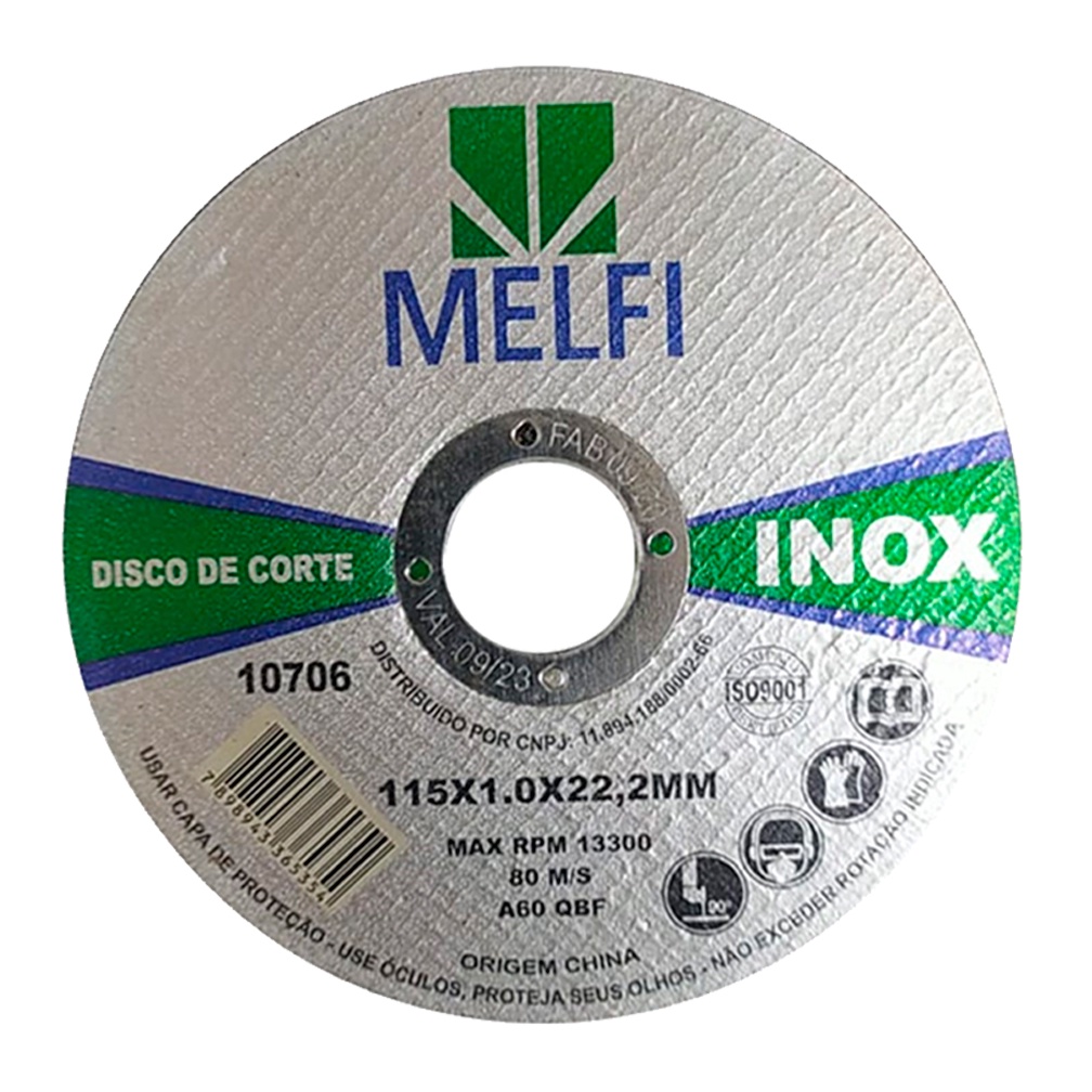 Disco De Corte Fino Inox 115 X 1,0 X 22,23MM em Oferta na Shopee