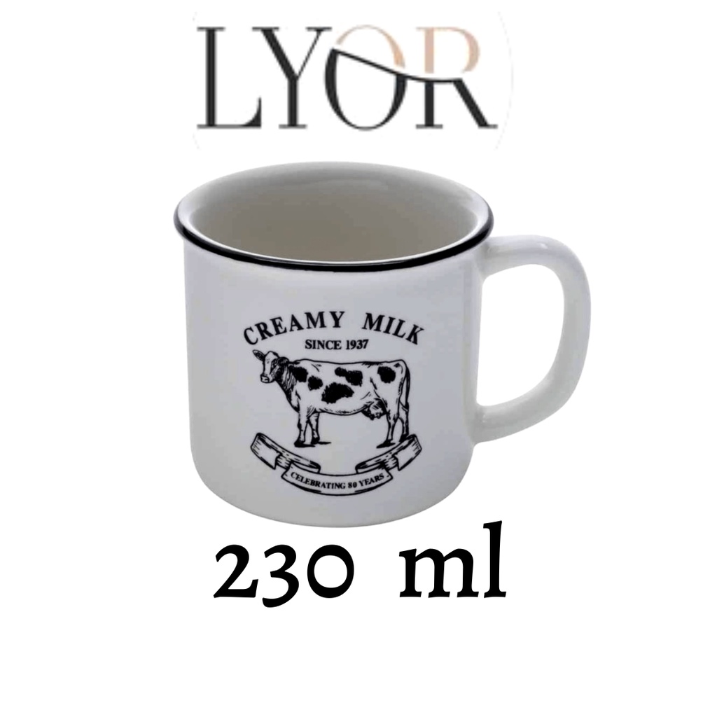 Caneca De Porcelana Vaquinha Creamy Milk Lyor Ml Shopee Brasil