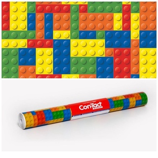 Papel De Parede Adesivo Autocolante Infantil Lego Pinos Mágicos 45 Cm X 2 Mts