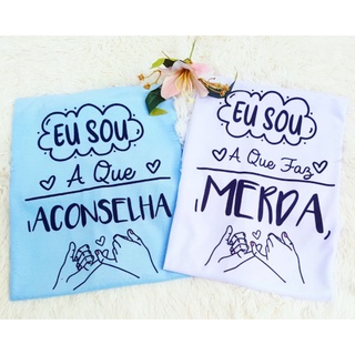 camiseta para amigas (par) | Shopee Brasil