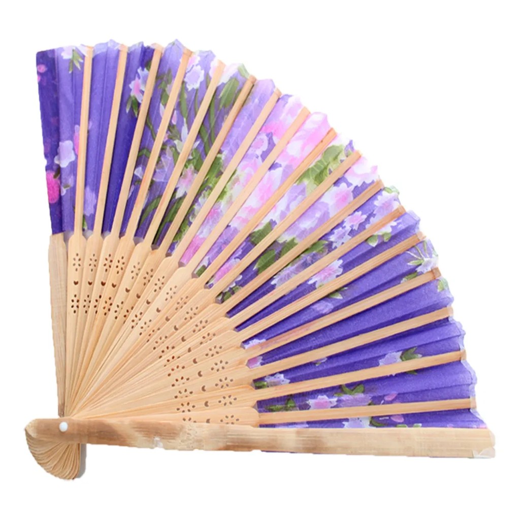 10 Leques Bambú Oriental Abanador Lembrançinha De Festa