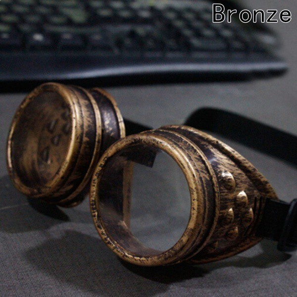 Óculos Vintage Fantasia Cibernético Goggles Steampunk