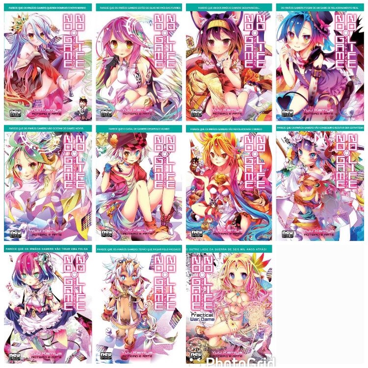 Livro No Game No Life -Light Novel- vol.1 ao vol.10 (Novo - Lacrado)