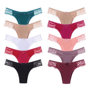 Kit 10 Calcinhas Tanga Lisa Microfibra Com Renda na Lateral Original Dorbe Calcinha Tanguinha Poliamida Forro 100% algodao Qualidade