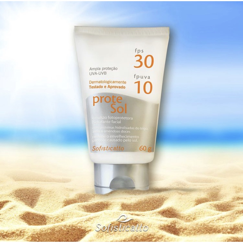 Protetor Solar Protesol Fps 30 - 60g Sofisticatto | Shopee Brasil