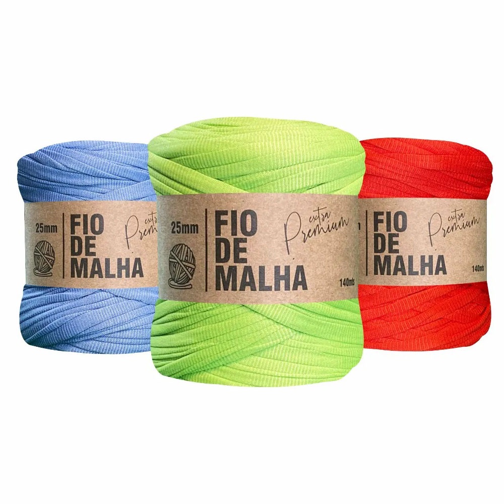 Fio de Malha Fischer Extra Premium 25mm com 140Mts em Oferta na Shopee
