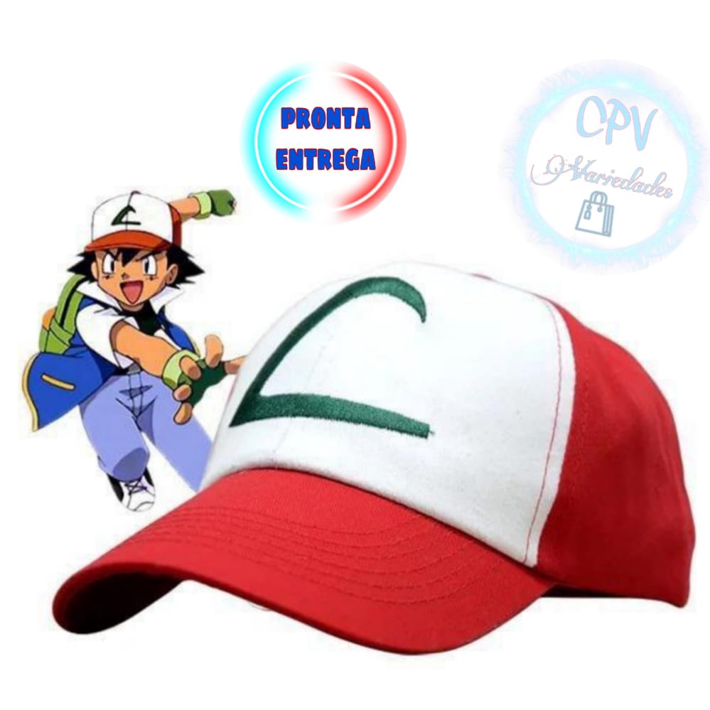 Boné Pokemon Ash Ketchum Bordado