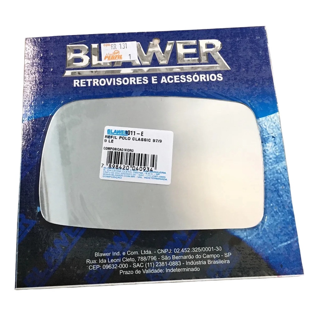 Refil Lente Espelho Do Retrovisor Polo Classic 1997 A 99 L.e