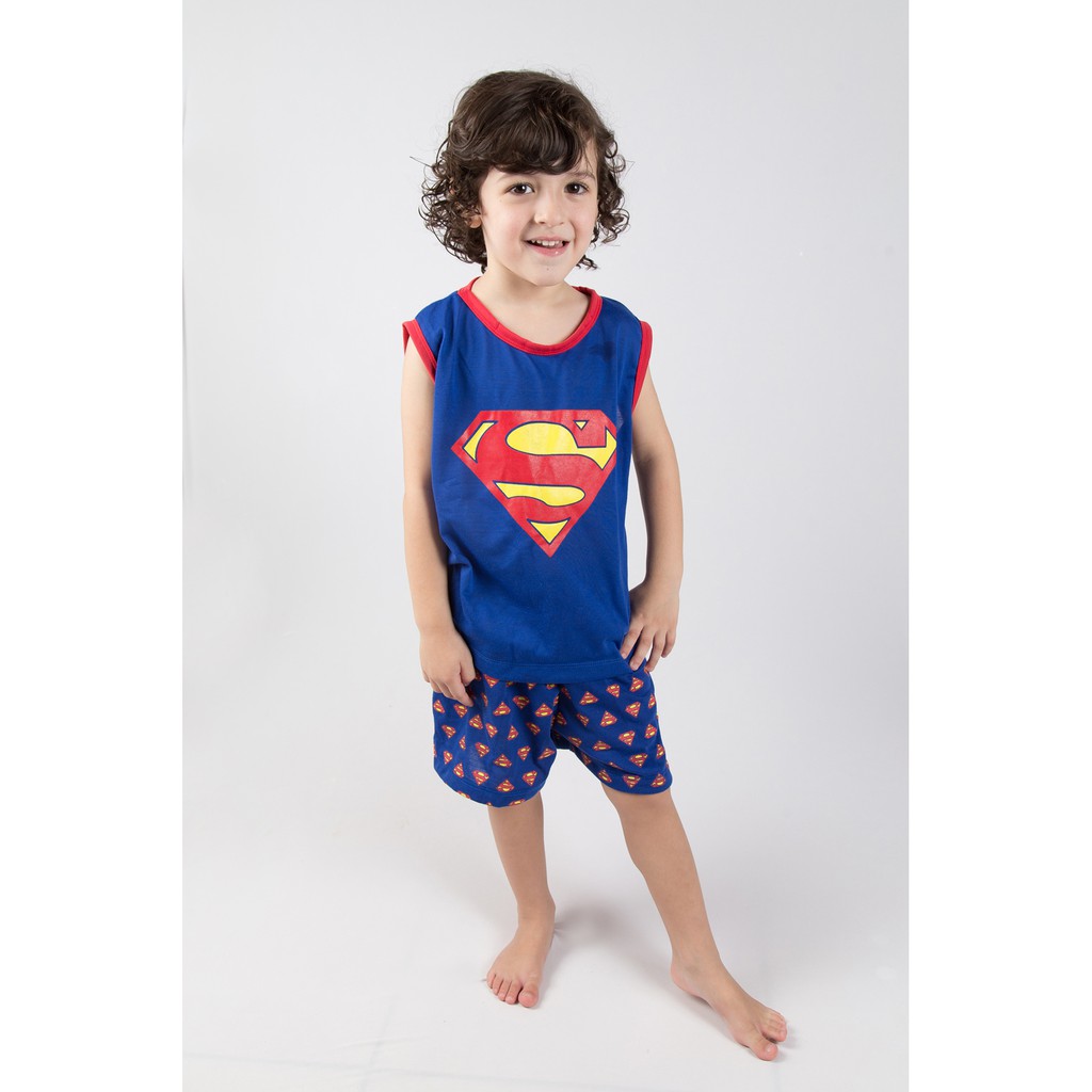 Pijama Infantil heróis pijama infantil regata estampado
