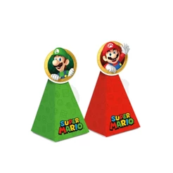 Cone para Lembrancinha Festa Mario - 08 unidades - Cromus - Rizzo Festas