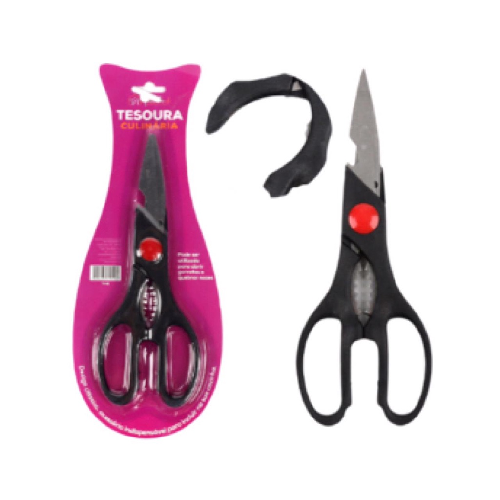 Tesoura Culinária Multiuso Para Desossar Utilidades Para Cozinha - TS-22 100% Garantido