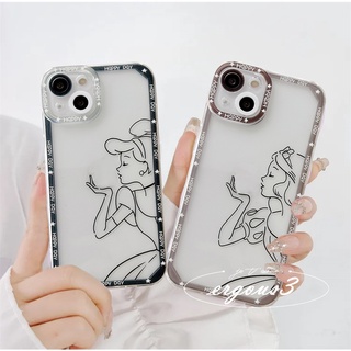 Compatível Para iPhone 15 14 13 12 11 Pro Max SE2020 X XR Xs 7 8 6 6s Plus Capa Branca De Neve Princesa Desenho Animado De Celular Flexível
