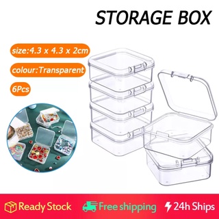 10 Compartments Clear Plastic Storage Box Jewelry Bead Screw Organizer Container 