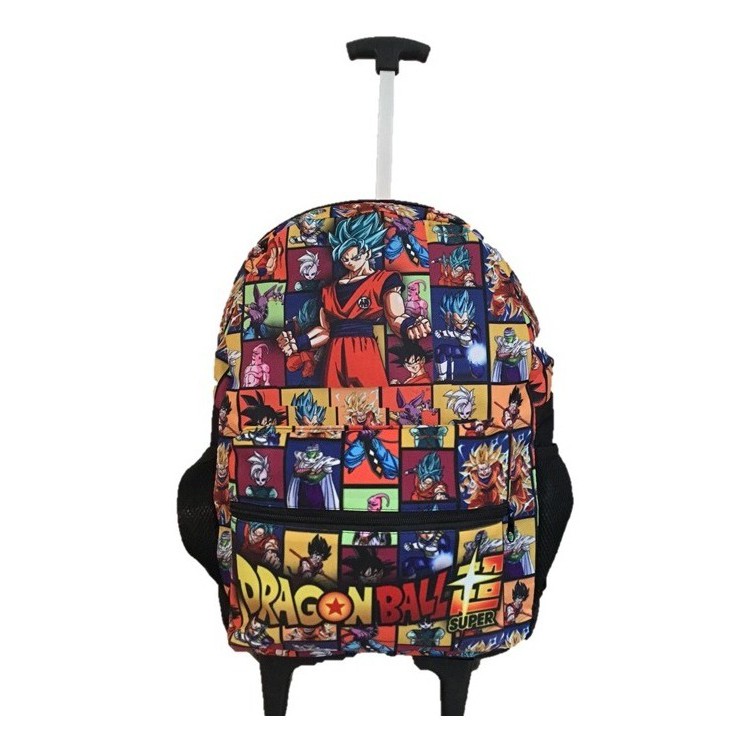 Mochila escolar de rodinhas Goku Dragon Ball Z