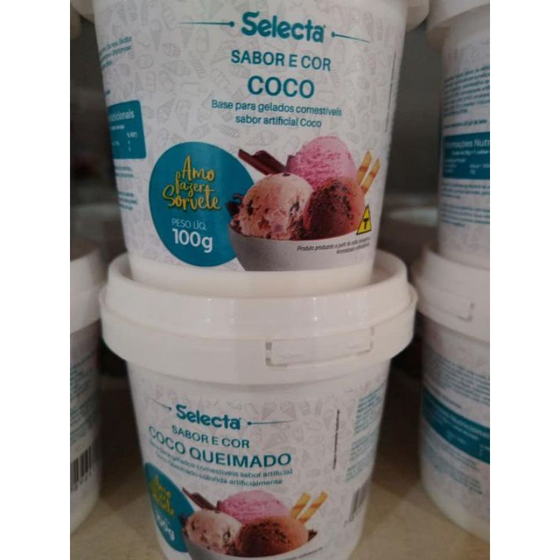 Base saborizante em pó COCO QUEIMADO para sorvete Picolé sobremesa ...
