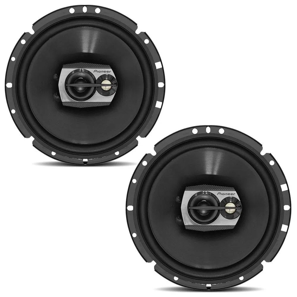 Par de Alto Falantes Triaxial Pioneer TS-1790BR 6 Polegadas 120W RMS 4 Ohms Bobina Simples Preto