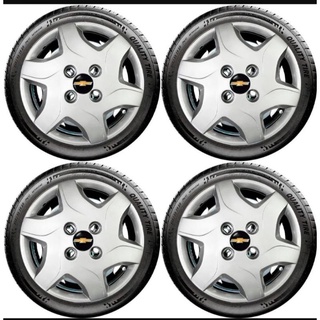 Jogo calotas aro 13 carro Celta ônix corsa classic aro 13 GM Chevrolet