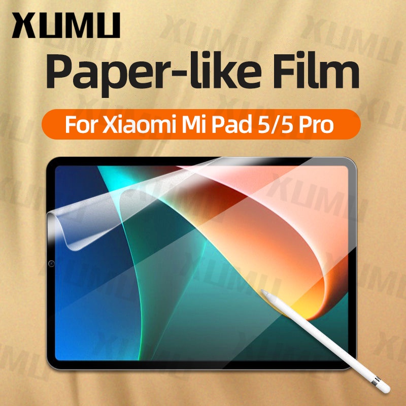 Xumu Papel Como Filme Para Xiaomi MiPad 5 Pro 11 Polegadas 2021 Protetor De Tela Mi Pad 5 PET Matte HD Antirreflexo Pintura De Escrita