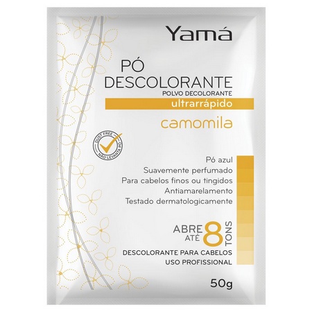 Pó Descolorante Camomila Abre Até 8 Tons 50g Yamá