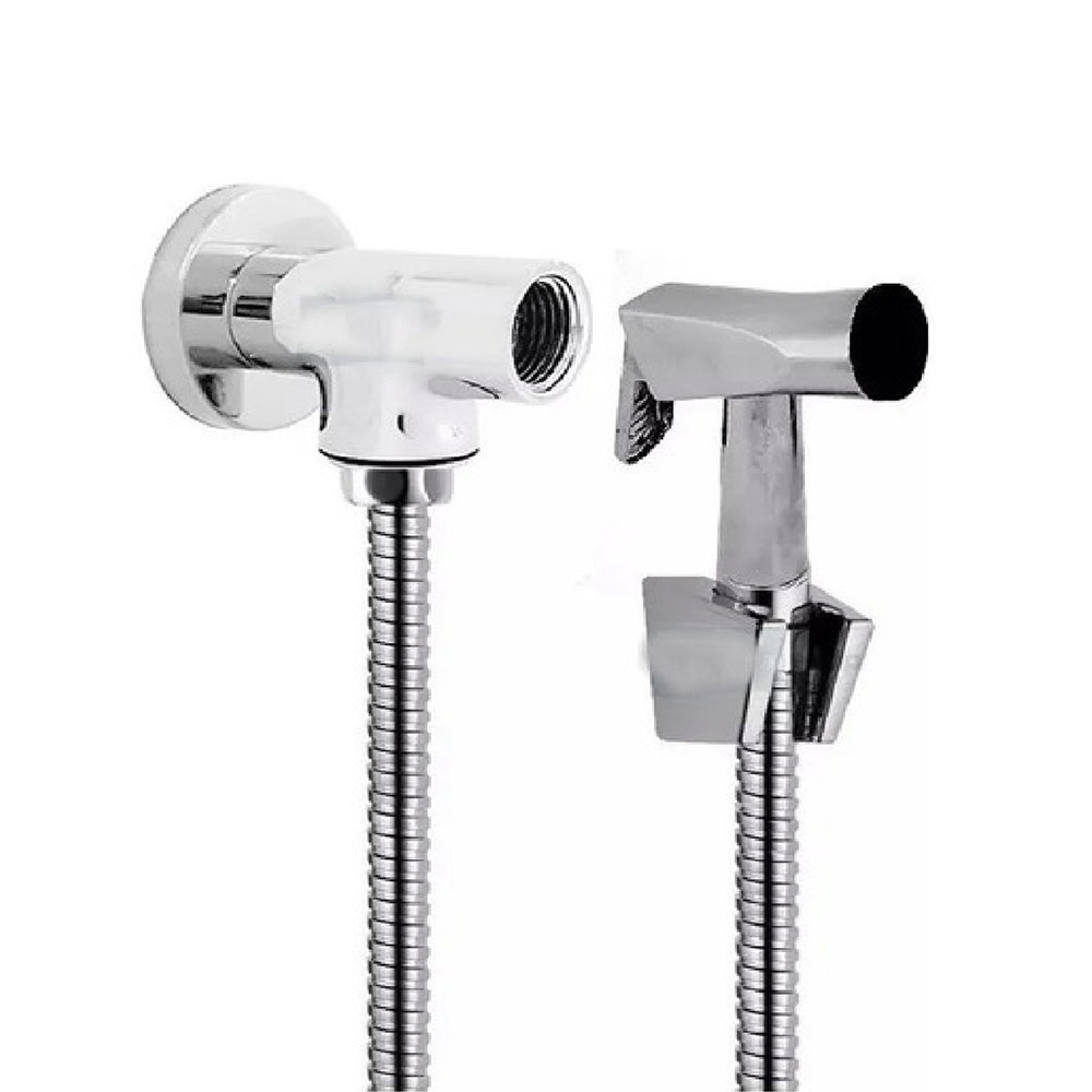Kit Desviador Ducha/chuv Flexivel 1,80 M Gatilho Suporte