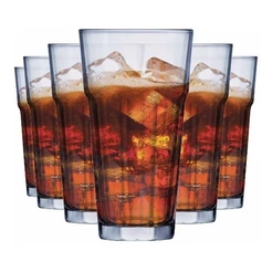 Jogo de Copos de Vidro Conic Max para Água e Suco 380ml, 6 pcs - Ruvolo