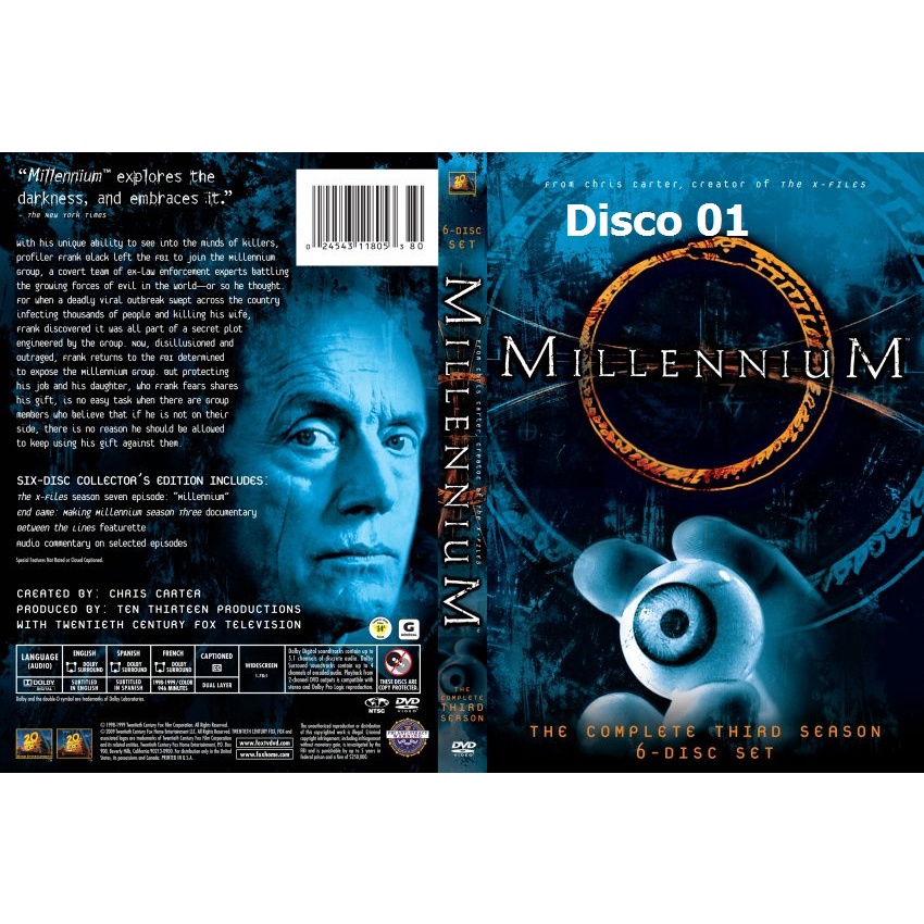 Dvd Millenium - As 3 Temporadas Completas - Legendado - 12 Discos