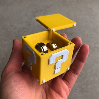 Lucky Block - Mário Bros - Porta aliança em Oferta na Shopee