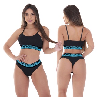 Conjunto Feminino Top + Calcinha Original Ckyron