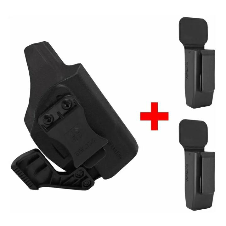 Coldre Velado G2c Destro + 2 Porta Carregador Velado .40 E 9m
