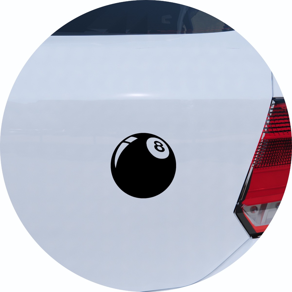 Adesivo de Carro  Bola 8 Sinuca